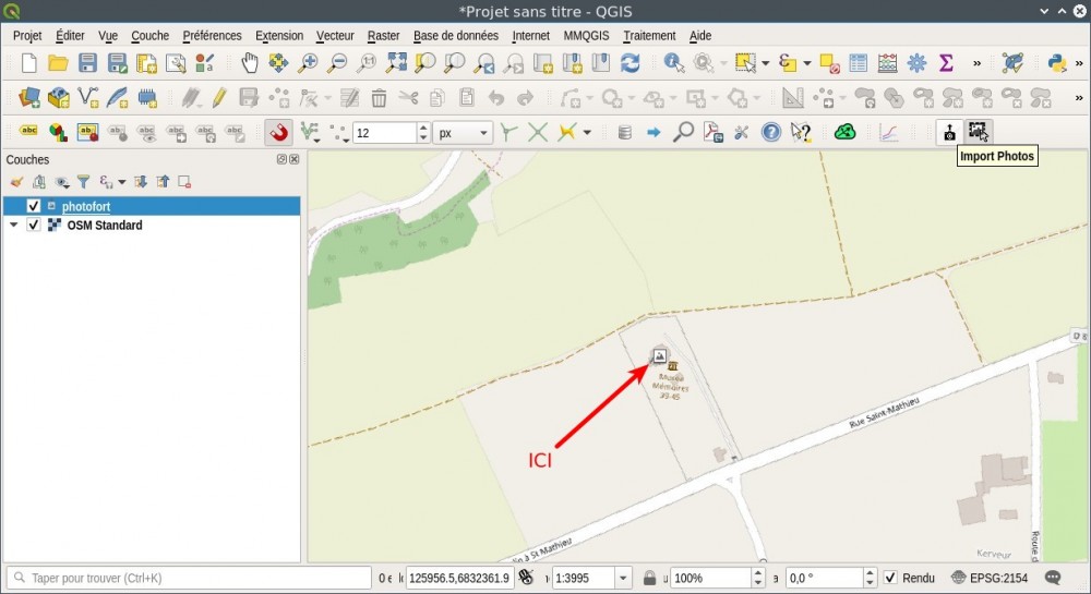 fenetre qgis import photo