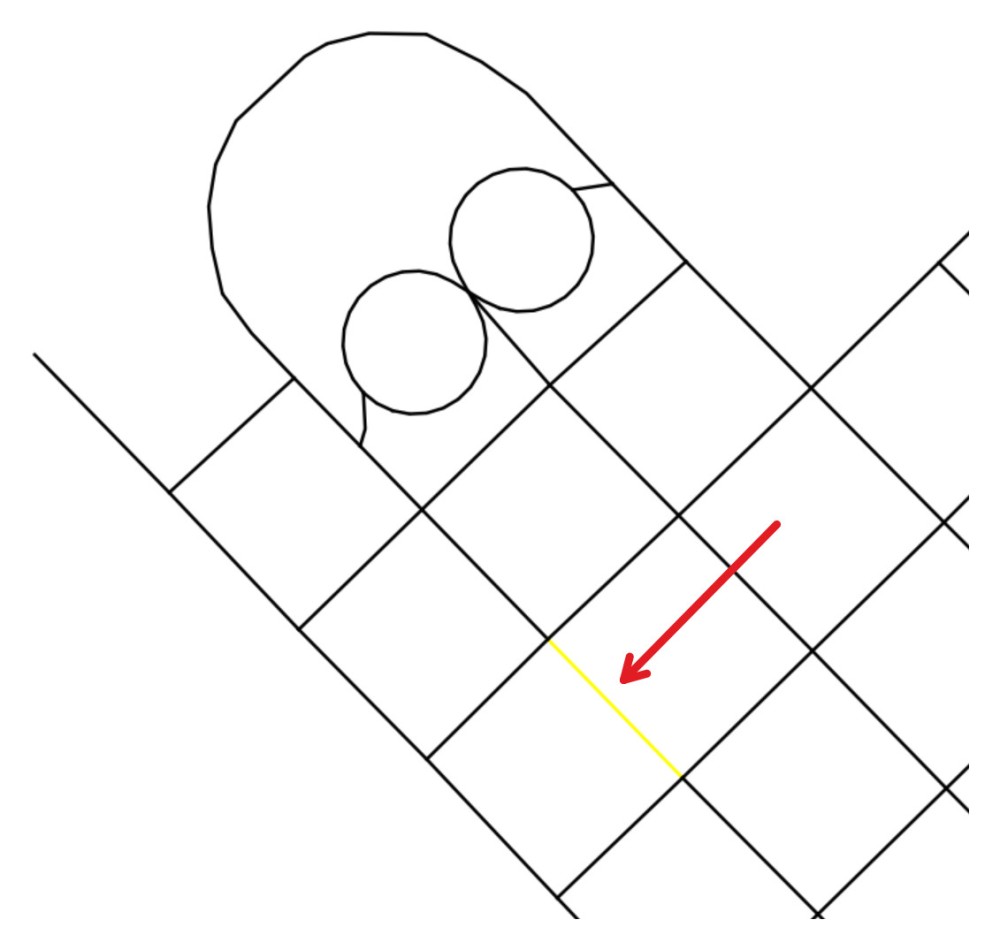 lignes coupées