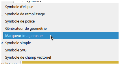 marqueur image raster